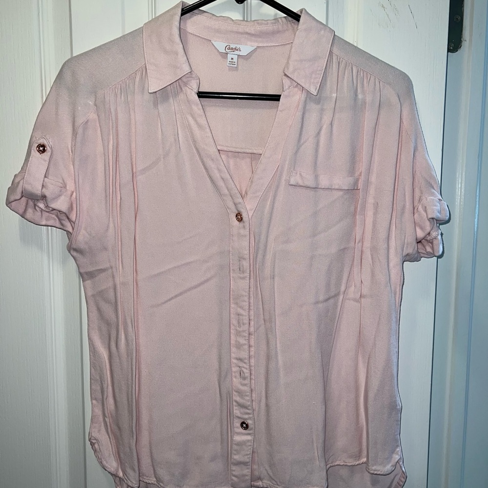 Candie’s button up blouse.
